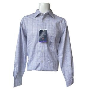NWT Chaps Regular Fit Dress Shirt, Stretch collar, Non Iron, Size 15.5” 34/35